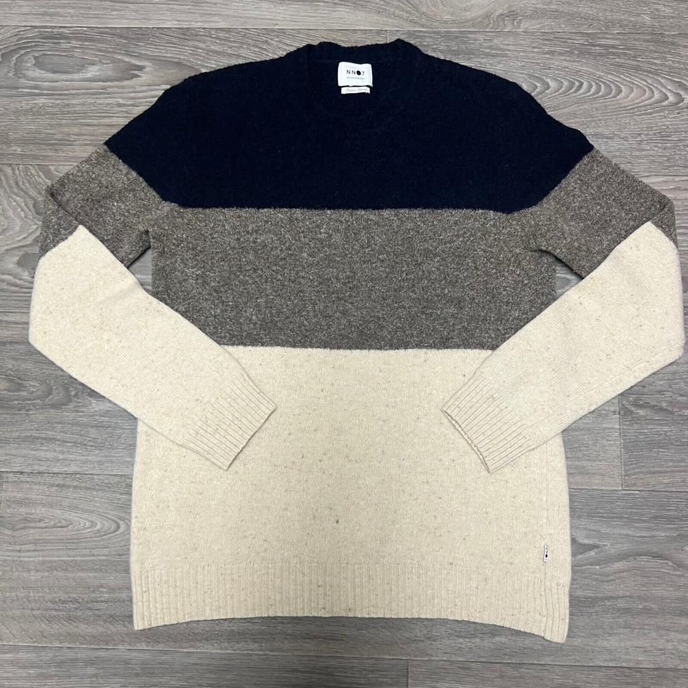 NN07 No Nationality Sweater Ed Block Wool Blend‎ Italian Yarns